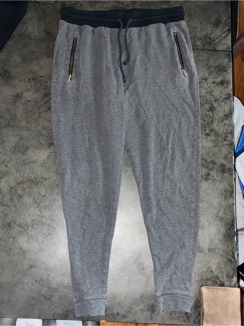 Men and Women Divided Grey Jogger Pants - Casual Drawstring Sweatpants